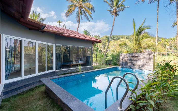 StayVista at Palm Tree Homes with BBQ Grill & Pet Friendly Home