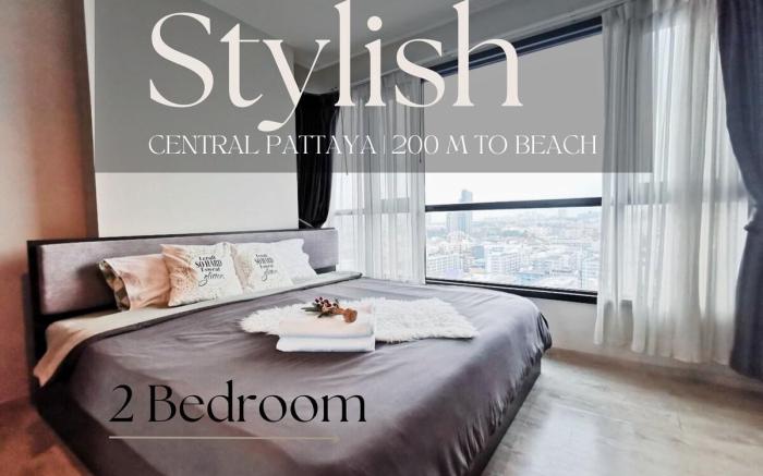 Central Pattaya 2BR walking street/nice pool/beach