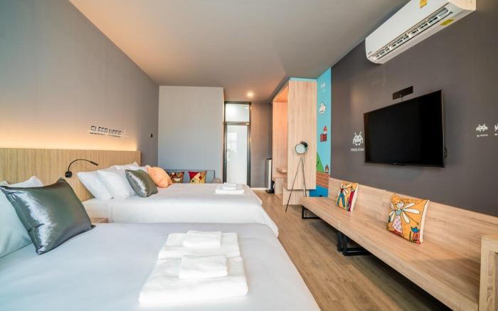 TKbed family suite room with balcony