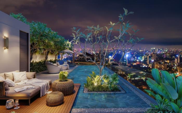 Serenity Sky Villas-Luxury 1BR Nice View