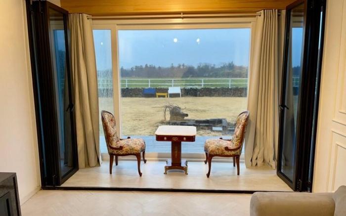 Pony Jeju 1층 스위트룸 113호, 방+거실, 한라산 10분