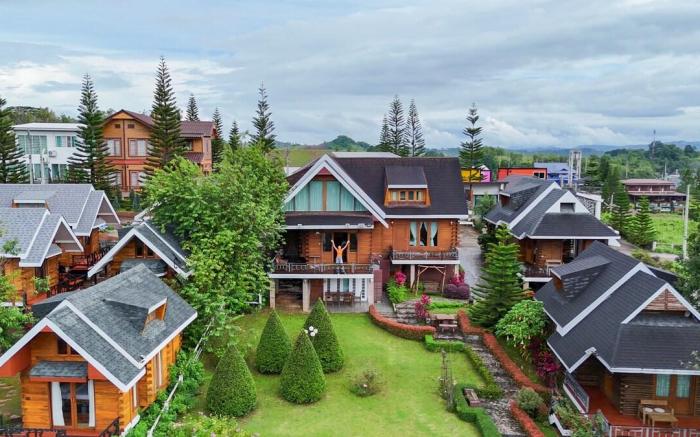 Log Home Resort (For 4 People) House Nong