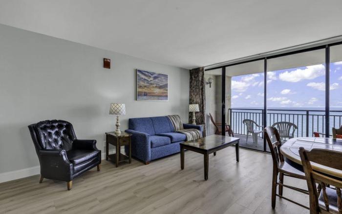 Scenic Views from the balcony at Ocean Forest Plaza Condos