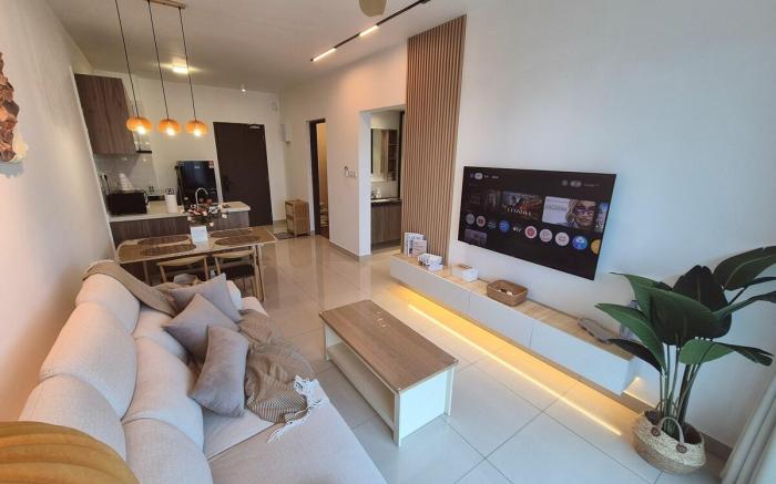 Central Park Bright & High floor, 2 Rooms, 4 pax.