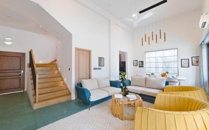 L-M309 3BHK villa with private pool, Anjua