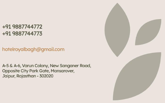 Hotel Royal Bagh- Opposite CityPark Jaipur