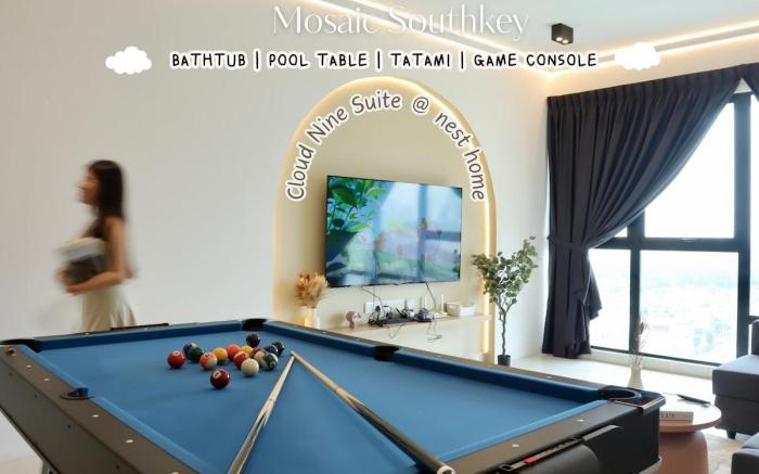 【Pool Table & Bathtub】Insta-Cloud Suite【Southkey】