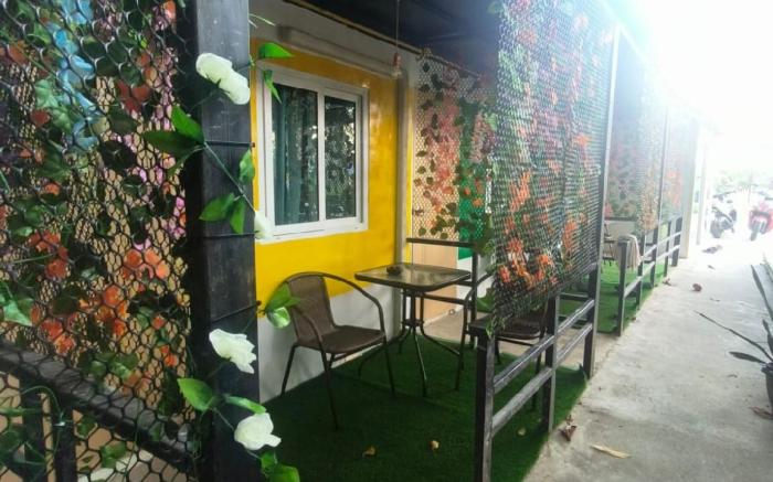 Rainbow garden view