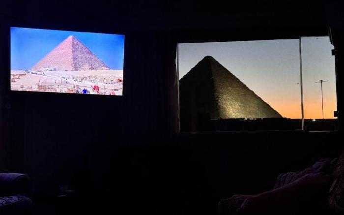 Khufu's Luxury Pyramids View