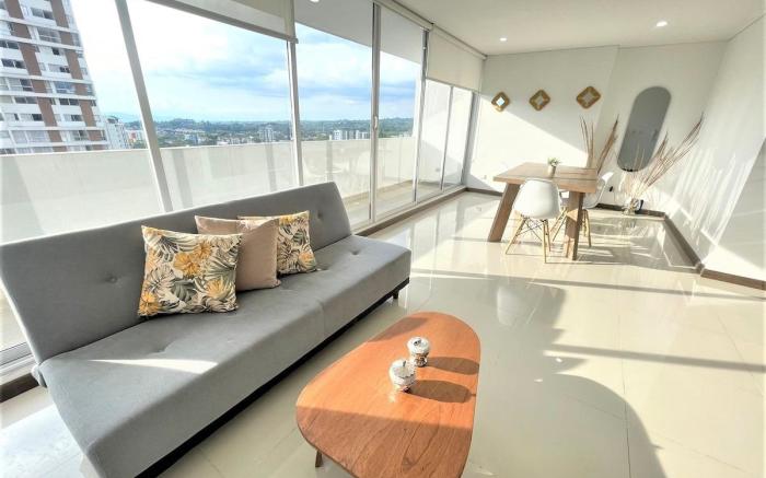 CH-Apartamento en Fundadores con piscina,sauna,bbq