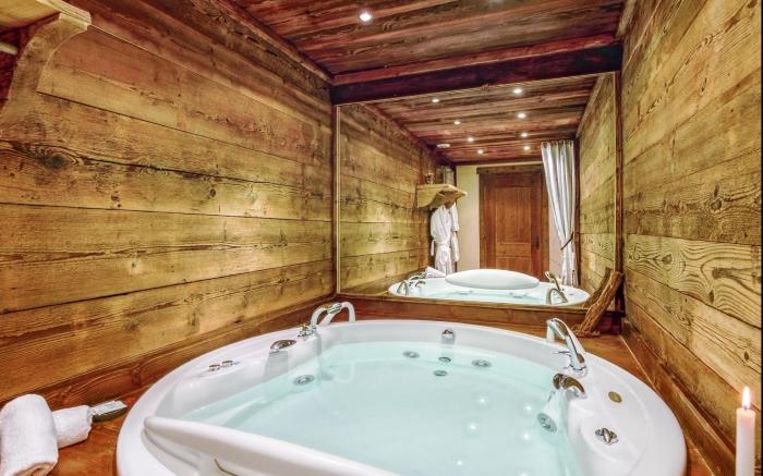Luxueux Chalet Baron Megève.vue.Jaccuzi.pour 12