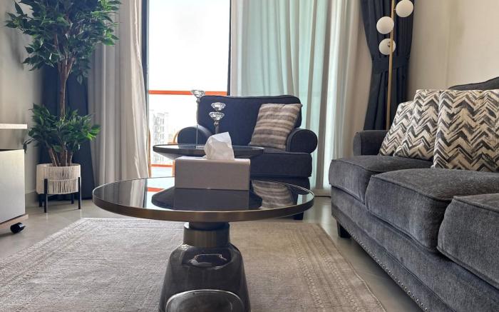 ASHRI Luxurious apt in Binghatti Avenue, AlJaddaf