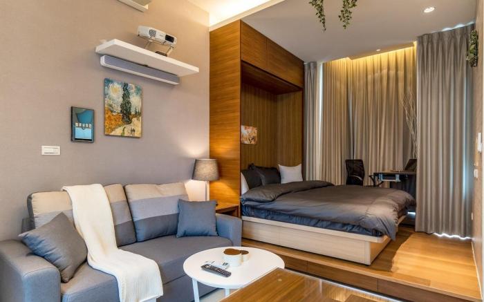 Cinema 1B1b, Kitchen, Bathtub, Desk, 1.5min to MRT