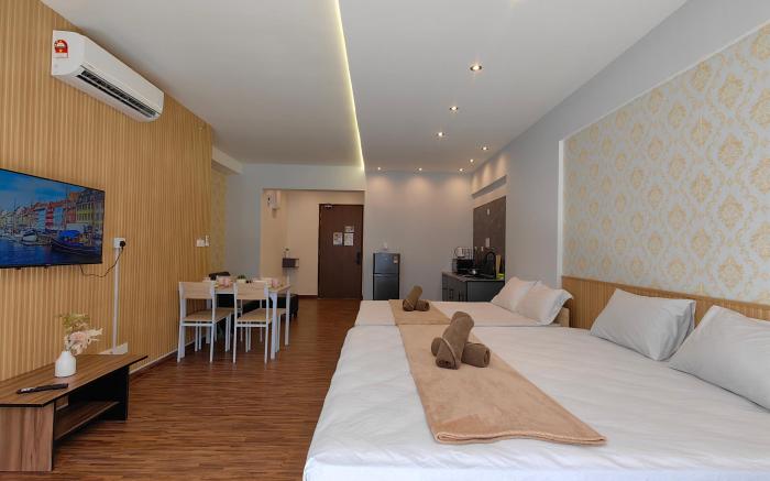 High Floor|Near Airport|Cozy Room|K Avenue 4 Pax