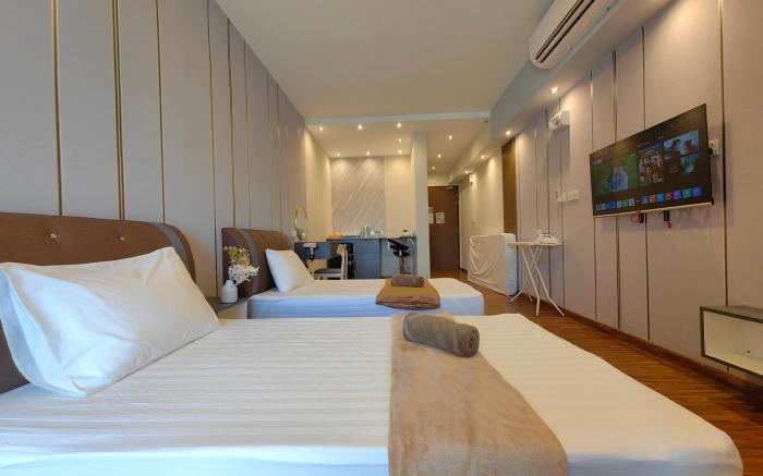 High Floor|Near Airport|Cozy Room|K Avenue 3 Pax