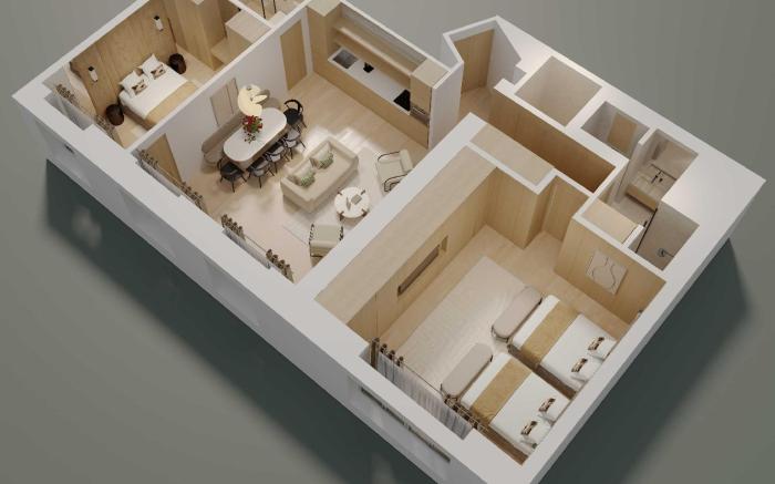 Luxurious apartment-2BR/8P- Madeleine/Saint Honore