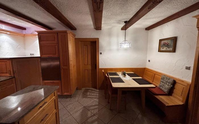 Apartment shared bathroom and kitchen