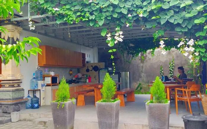 Clean room with comfortable bed