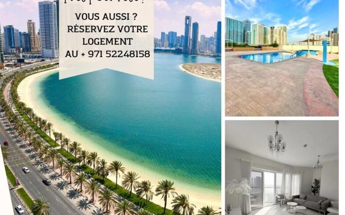 Luxury Apartment Al Khan Corniche view 15min Dubaï
