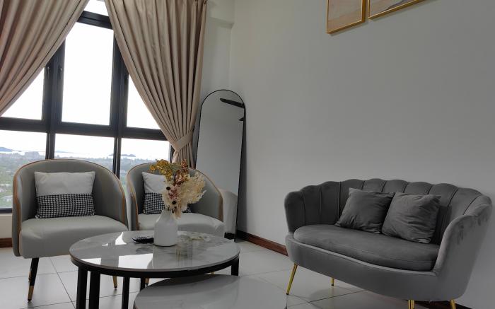 Near Airport|Sunset|High Floor|FreeParking|2BR5Pax