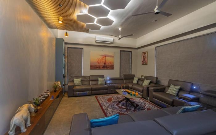SaffronStays Skylight 4BHK Villa with Pool Table