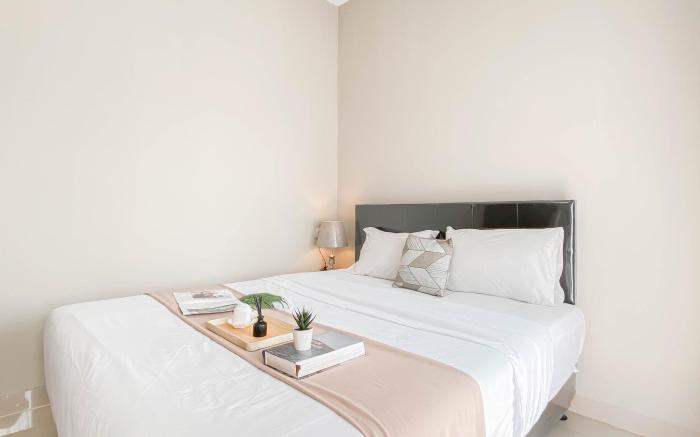 Soft Grey 1BR at Royal Sentul Park By Travelio