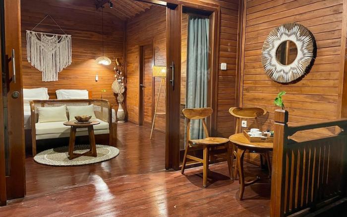 Eco 1Br Villa in Rice Fields Jungle View