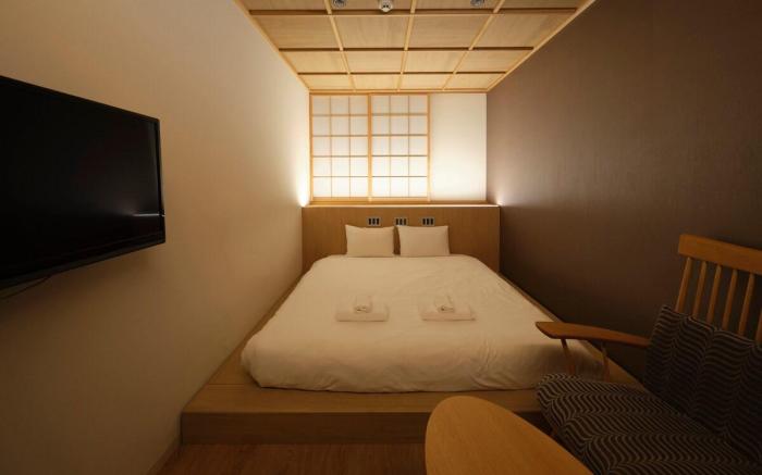 東本願寺徒歩3分の町家風ホテル/五条駅徒歩5分/クイーンベッド/京都駅徒歩圏/利々京都/5