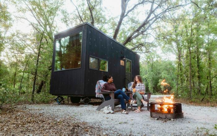 Postcard Cabins Hill Country