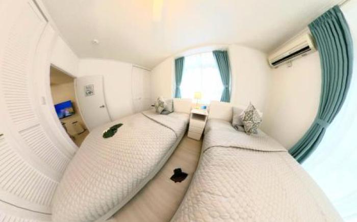 沖縄の美ら海をイメージしたコンセプトルーム Villa Blu Okinawa Chatan 2-1