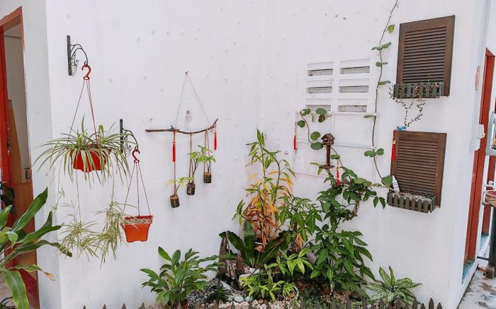 a玖月舒苑豪华双卧套房花园景独立厨房卫生间客厅投影沙发家庭出行9998