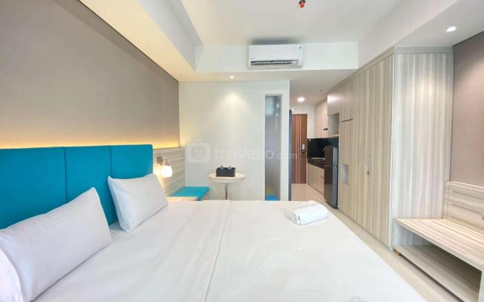 Modern Studio Green Kosambi Apartment By Travelio