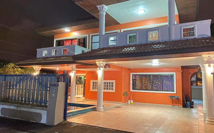 Jomtien beach 1km,color villa,BBQ,台球,karaoke