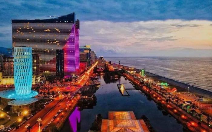 Orby city with sea view