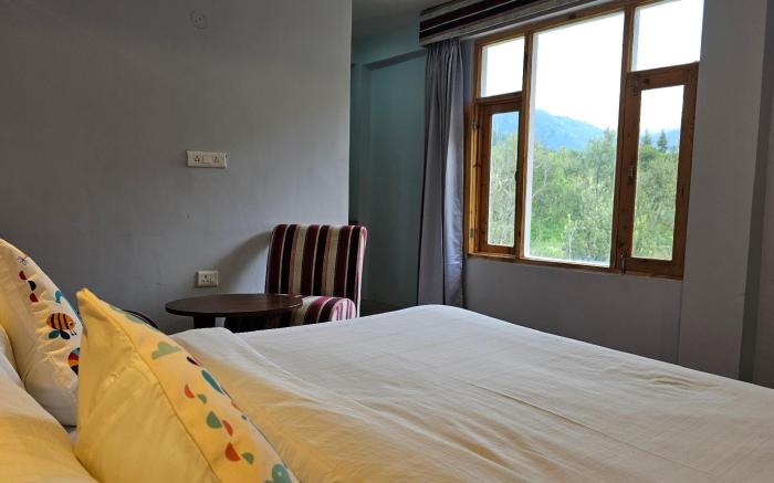 Apple Flower with balcony and mountain view