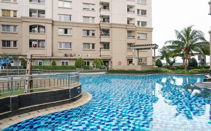 Homey 2BR Mediterania Marina Ancol By Travelio