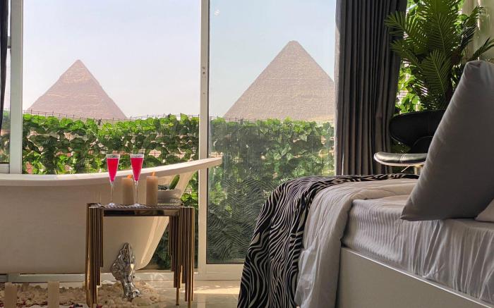 Amazing pyramids view 