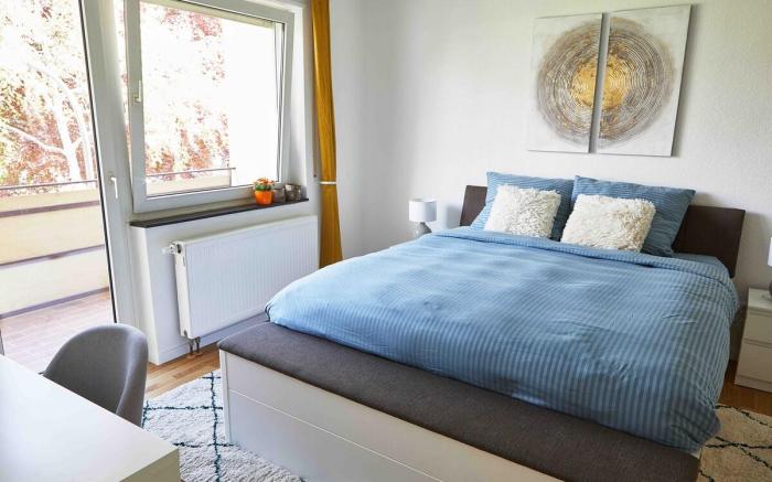 Work from Home 2BR, FREE parking,Netflix,Near BASF