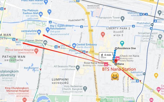 NaNaBTS/Sukhumvit/1BR/Free WiFi