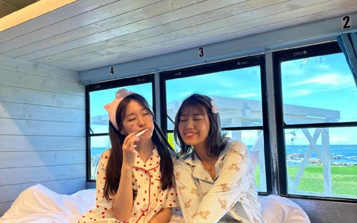 American School Bus Hotel! High-Temperature Sauna/BBQ/Open-Air Bath/View Deck/Shirahama