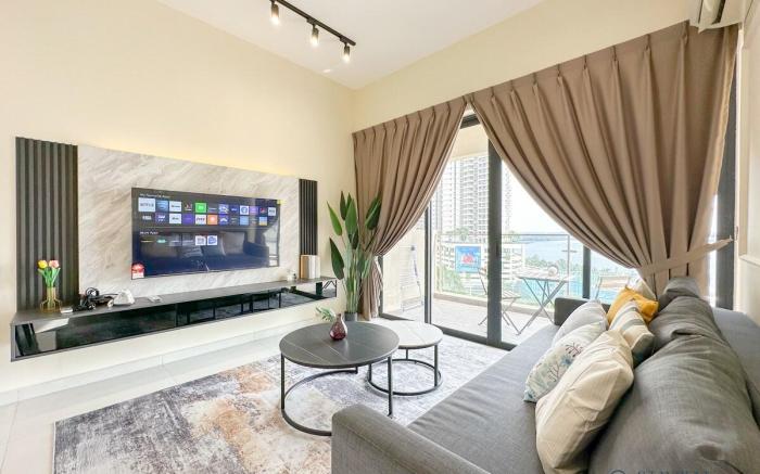 Country Garden•3BR 7Pax WiFi•Seaview•Johor Bahru