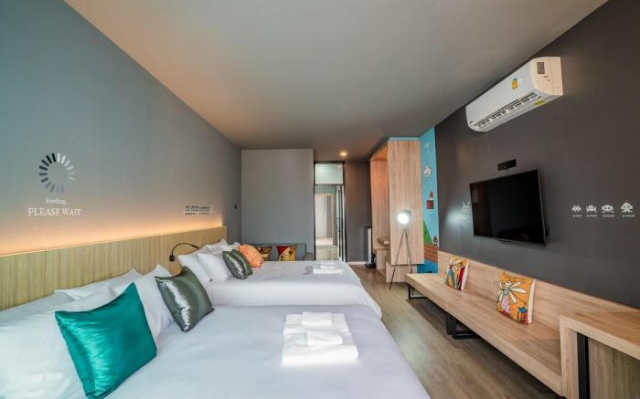 TKbed family suite room with balcony