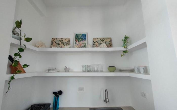 Absolute Beachfront Studio with Kitchen & Balcony