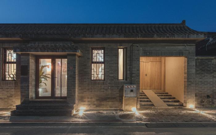 S四喜合院/环球影城/新式四合院/1号院05/庭院景观/阳光大床房