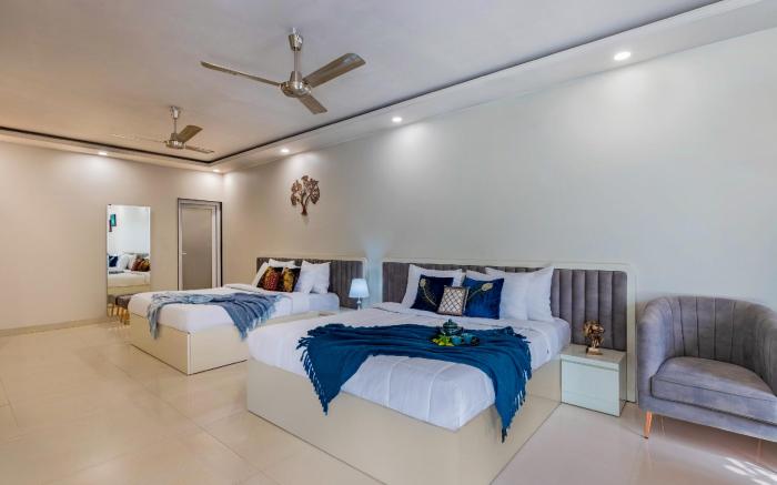 ELIVAAS 6 BHK Farmhouse with Pvt Pool & Garden - Enchantia