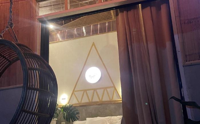 AC Room At a Bali Inspired Eco Villa, By The Beach