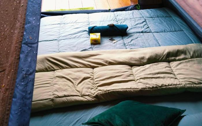 Brown tent