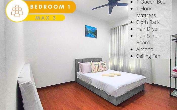 2R2B Delight Home|6min to Golfclub|6 Pax|2 Parking