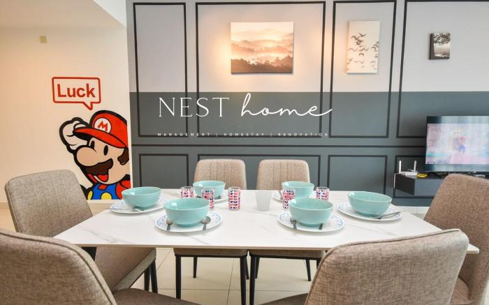 【Bathtub】D'Misty Suite by NestHome 8pax 【Southkey】