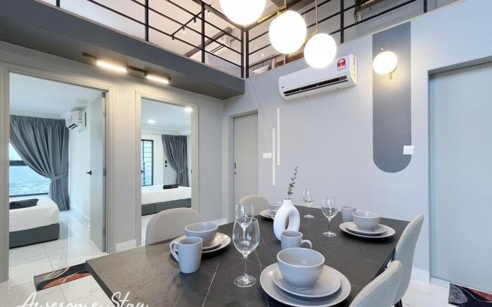 Luxurious 3BR Duplex@4 Queen Bed @Arte Cheras